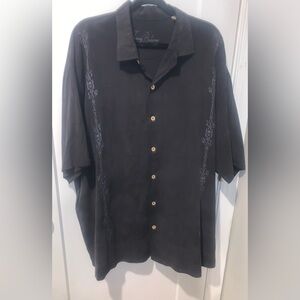 Tommy Bahama Silk Camp Shirt XXL Lion Graphic Resort Core Y2K